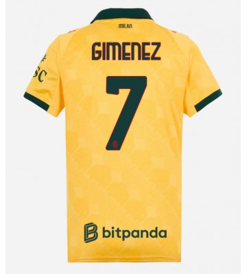 AC Milan Santiago Gimenez #7 Tredjetröja Dam 2025-26 Kortärmad AC Milan Santiago Gimenez #7 Tredjetröja Dam 2025-26 Kortärmad